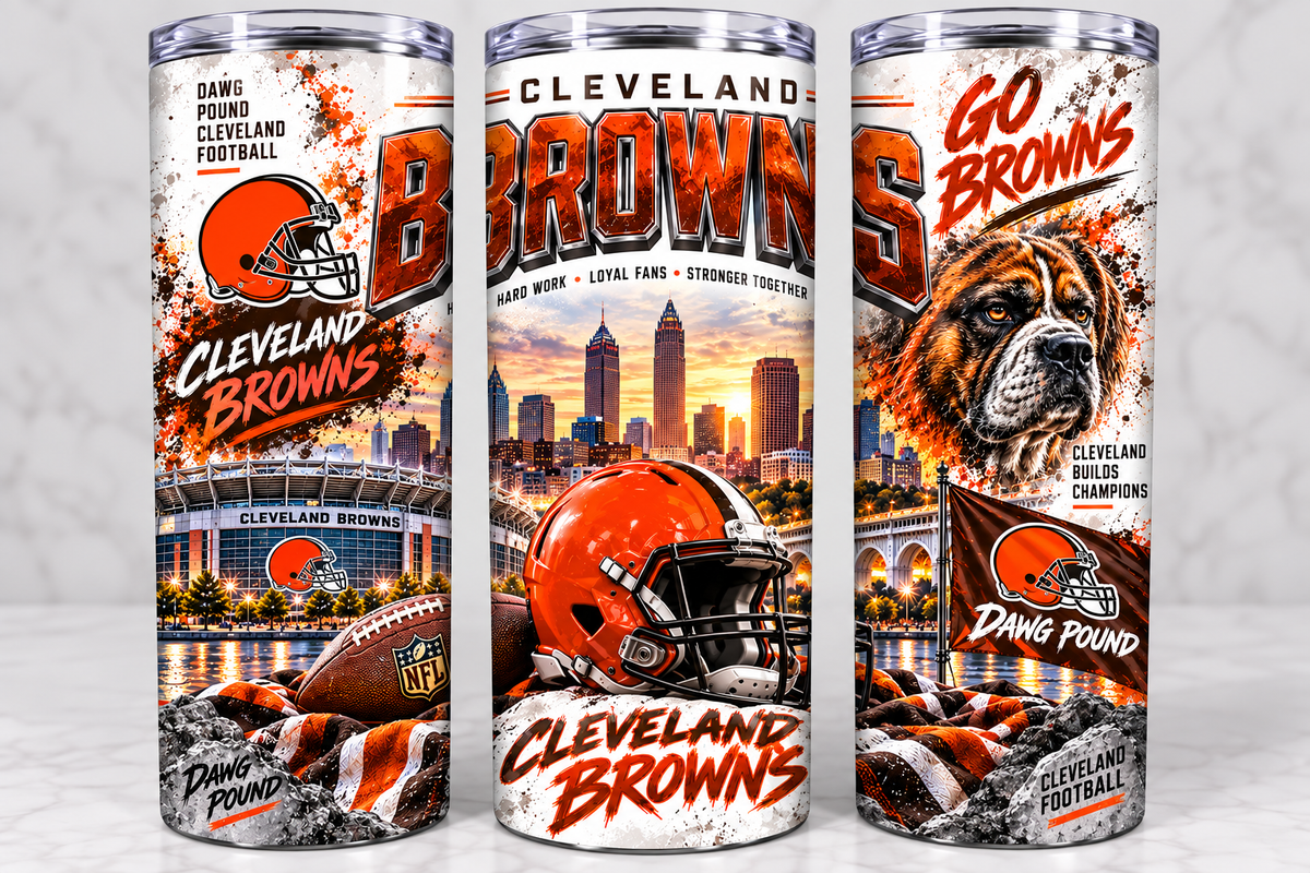 Cleveland Browns Football Tumbler