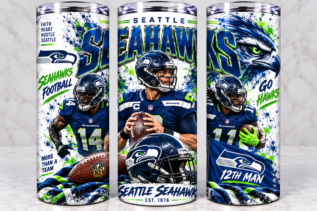 Seahawks Football Tumbler