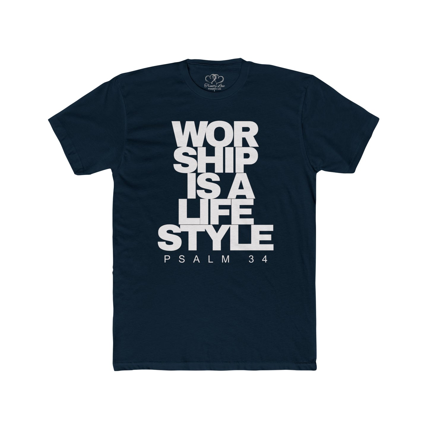 Worship Is A Lifestyle Tee — Faith-Inspired Cotton Crew Shirt