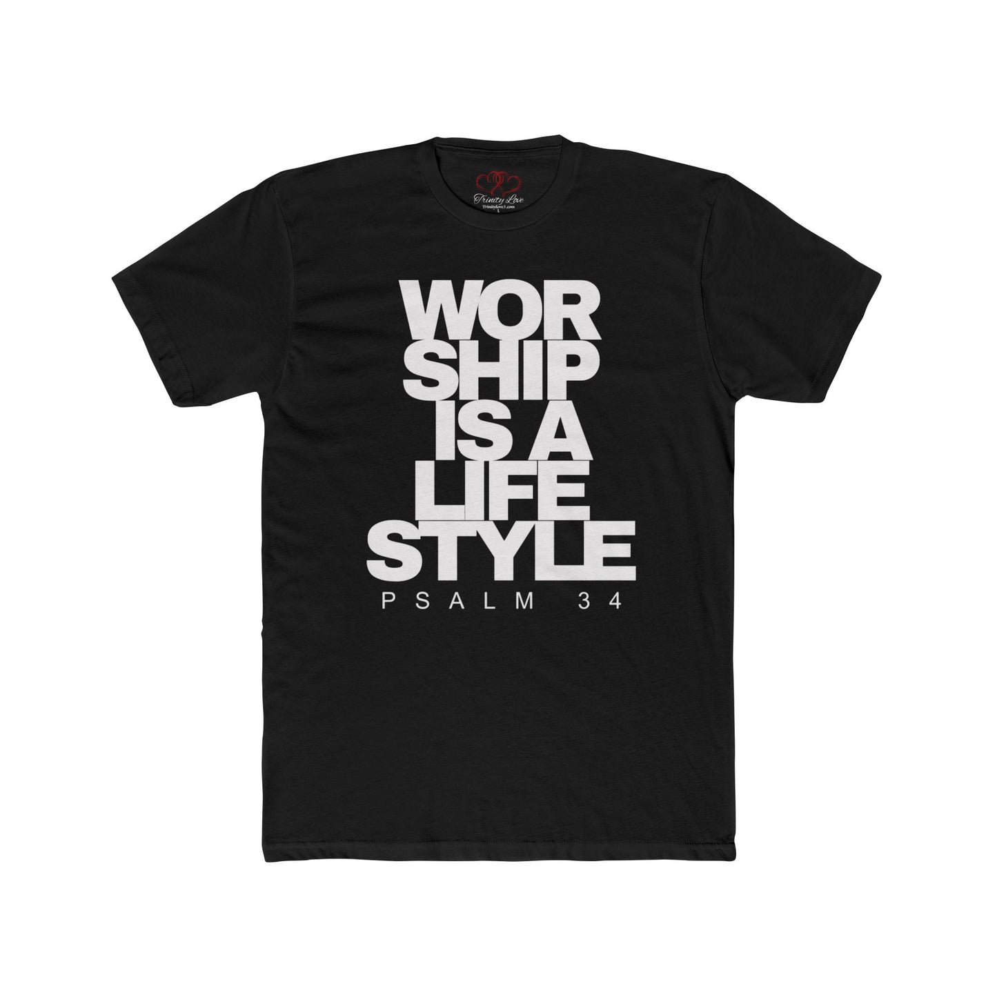 Worship Is A Lifestyle Tee — Faith-Inspired Cotton Crew Shirt