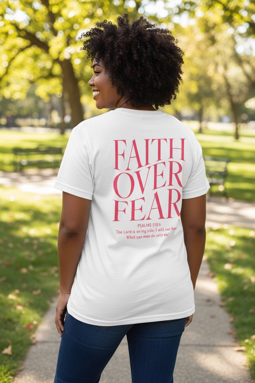 Faith Over Fear T‑Shirt – Inspirational Christian Tee
