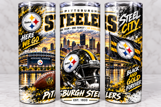 Steelers Football Tumbler