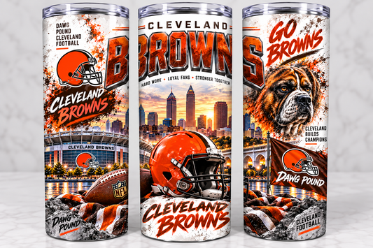 Cleveland Browns Football Tumbler