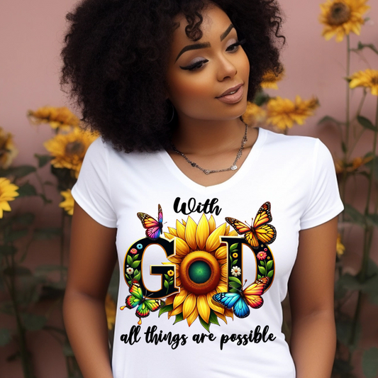 With God All Thing Are possible-Sunflower