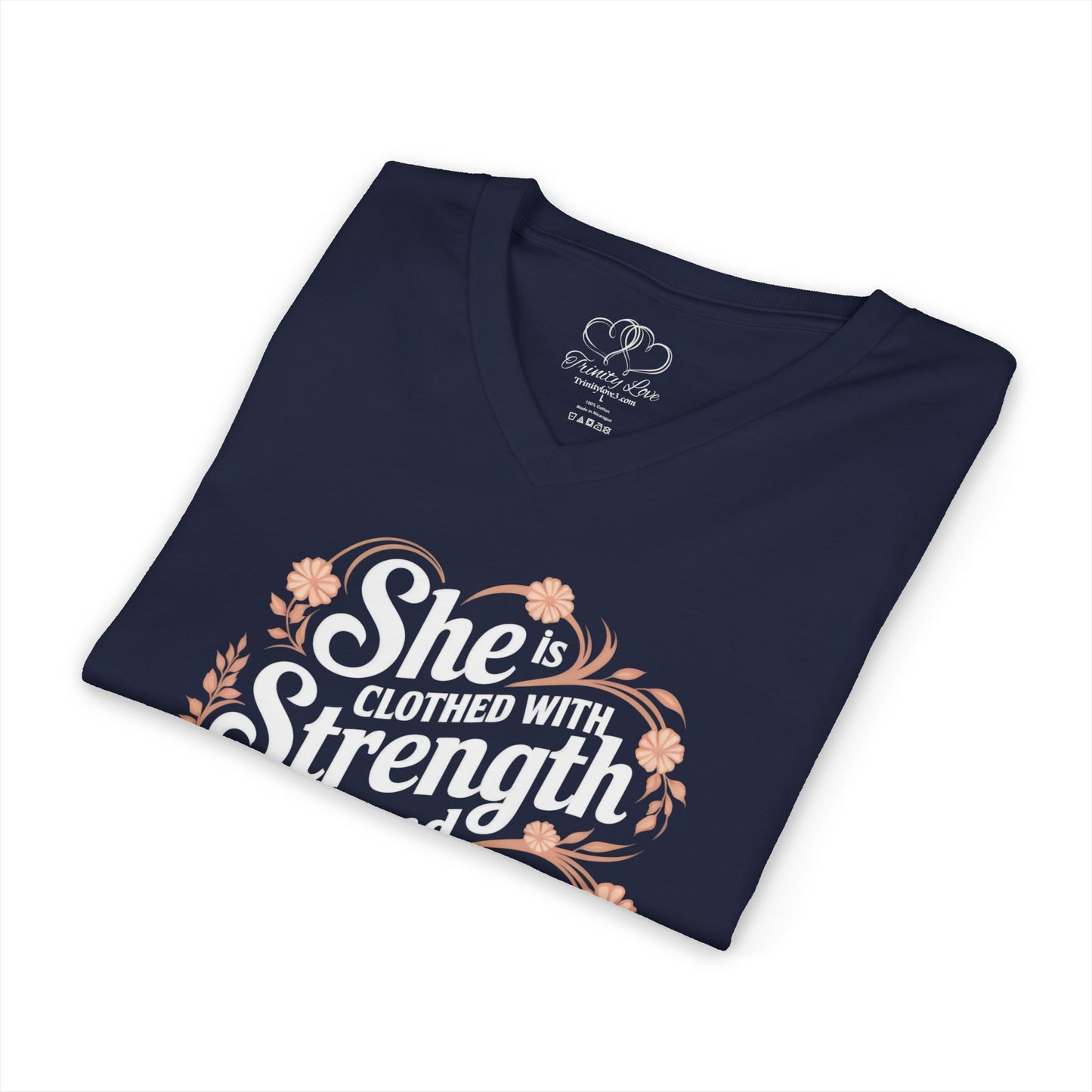Unisex Jersey Short Sleeve V-Neck Tee