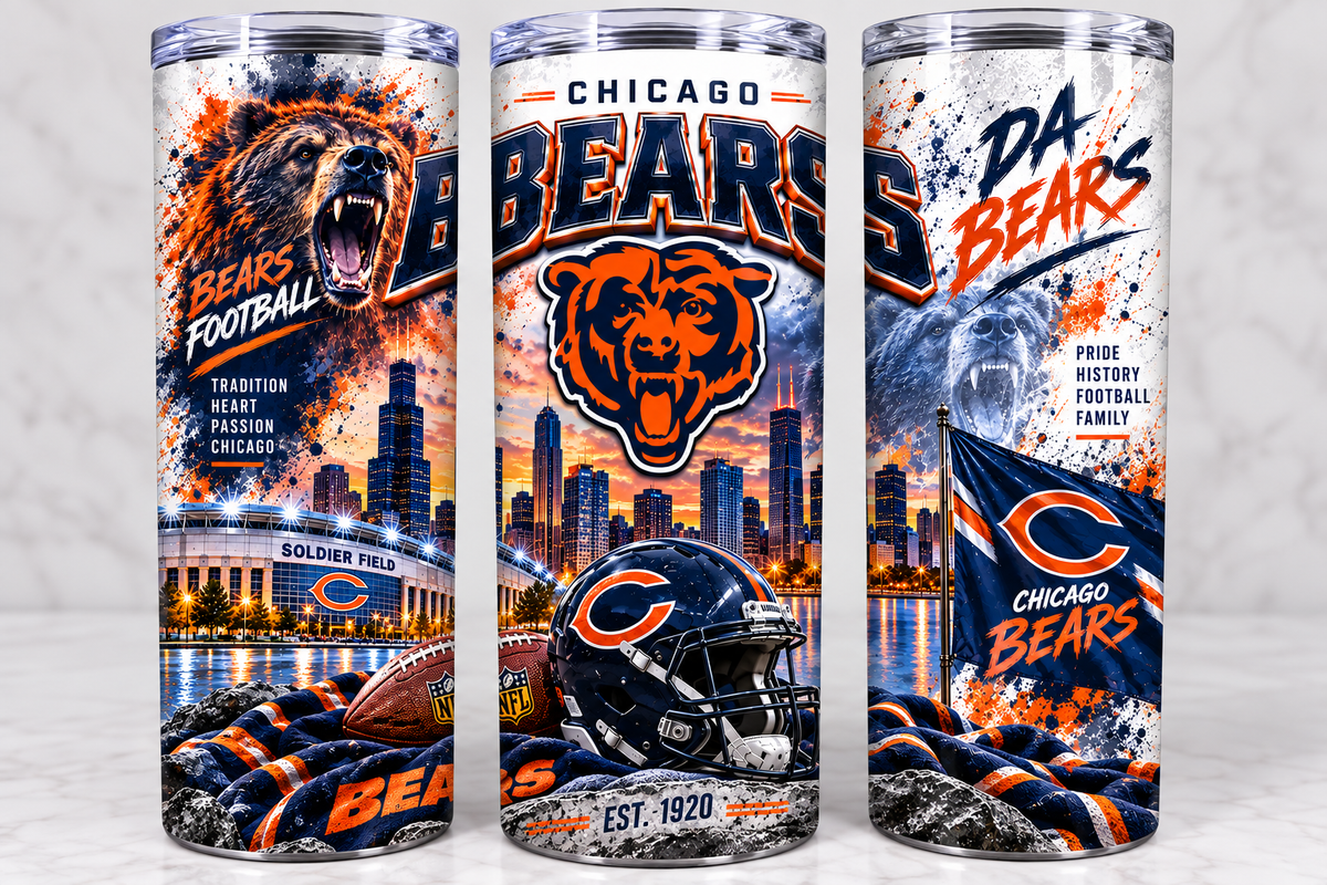 Bears Football Tumbler