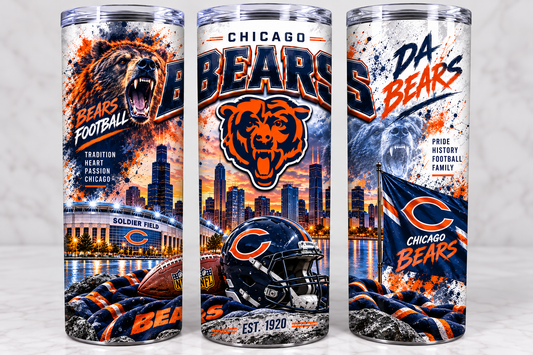 Bears Football Tumbler