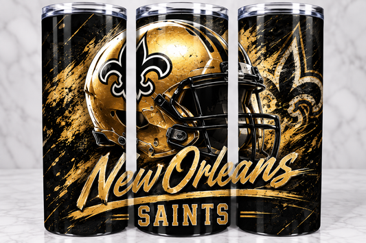 New Orleans Saints Football Tumbler