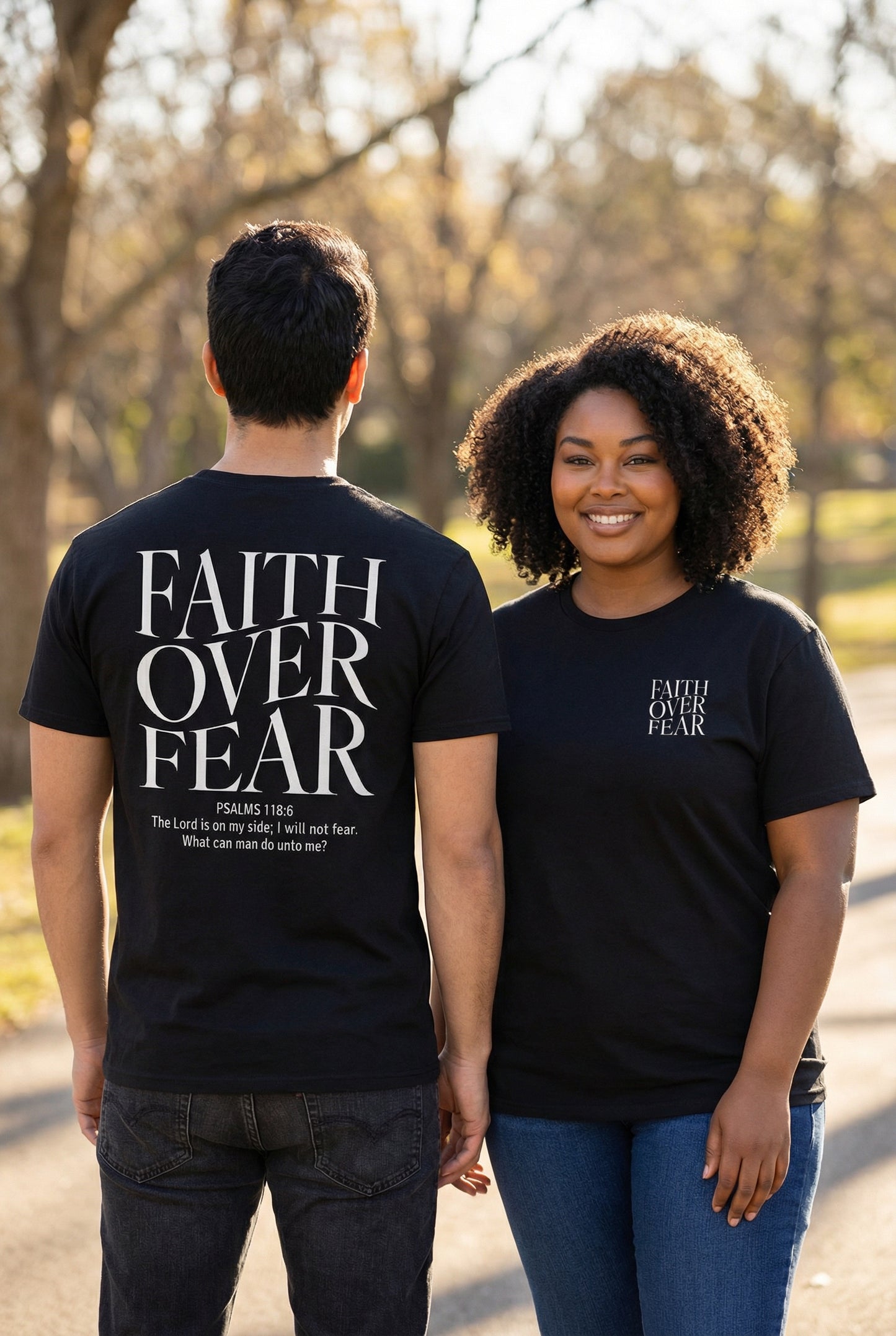 Faith Over Fear T‑Shirt – Inspirational Christian Tee