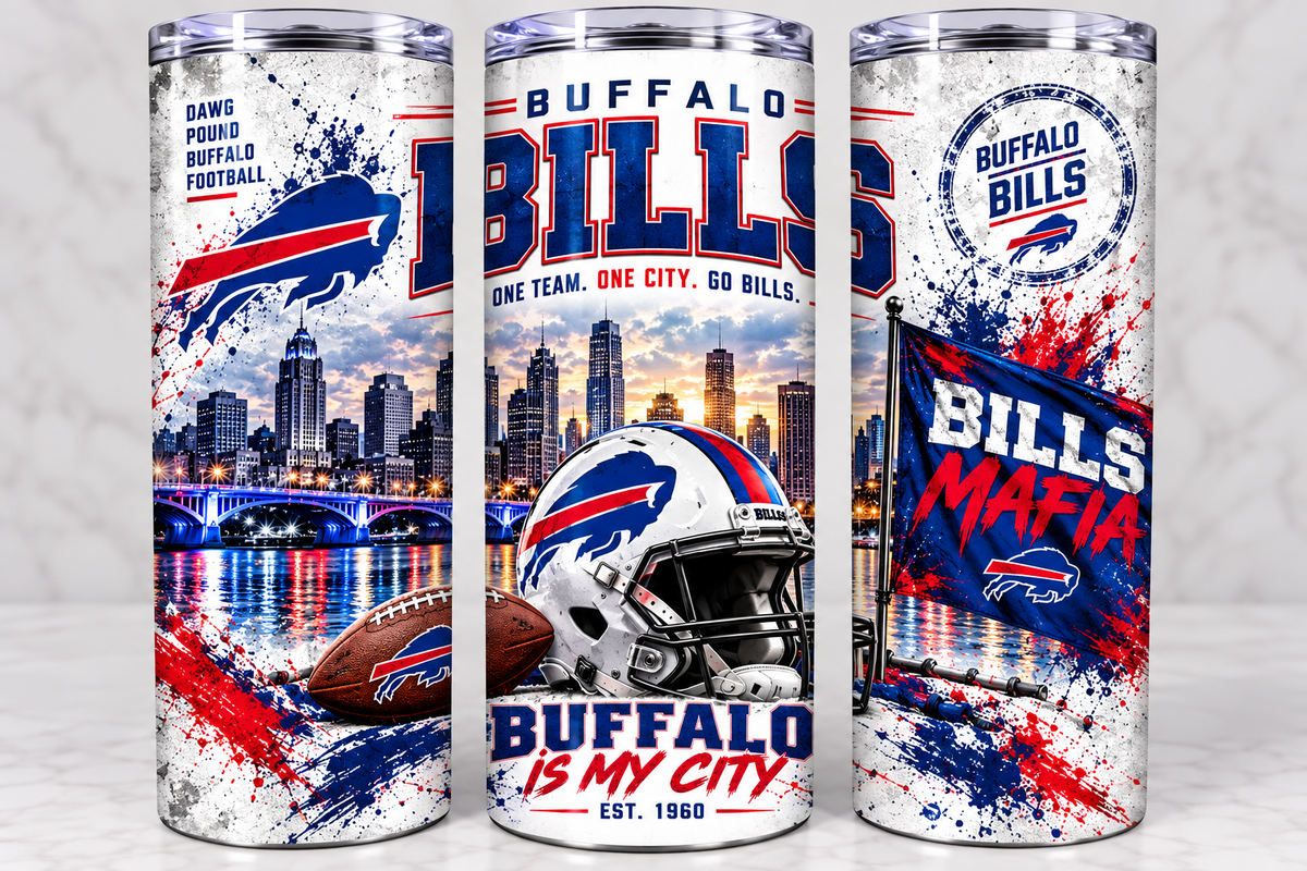 Buffalo Bills Football Tumbler