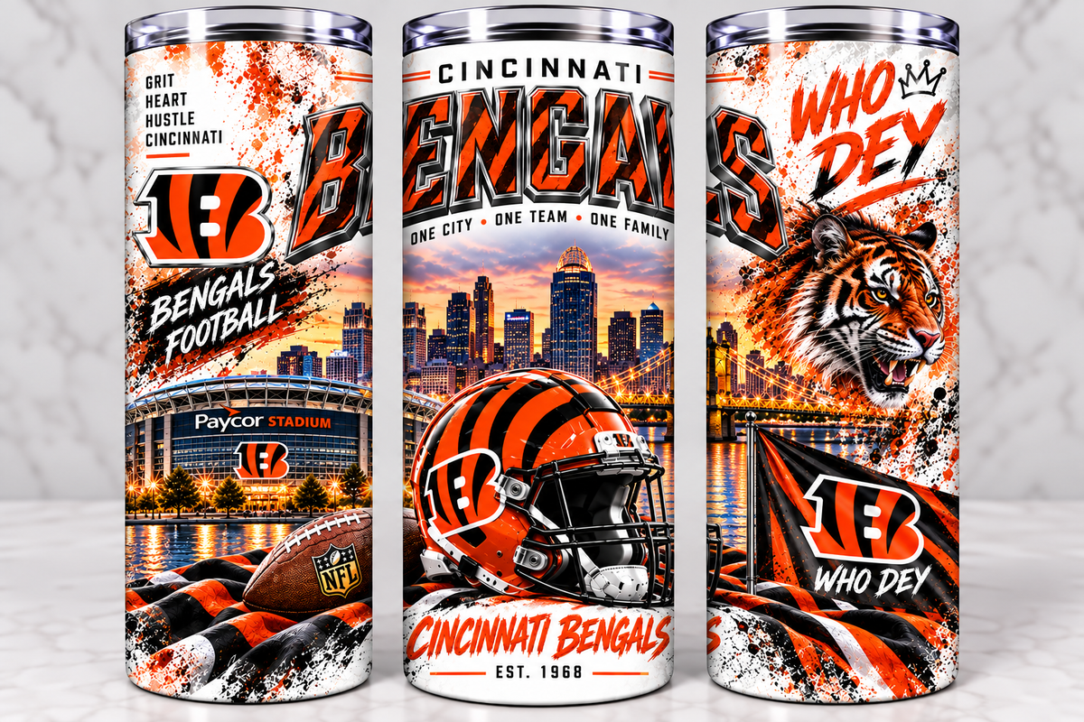 Bengals Football Tumbler